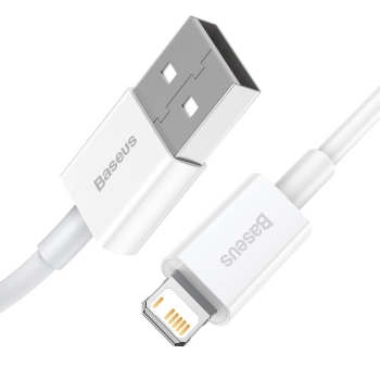  Superior kabel przewód USB Iphone Lightning 2.4A 25cm Biały - zdj. dodatkowe 1