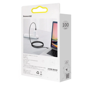  Superior kabel przewód USB-C USB-C Quick Charge FCP 100W 5A 20V 1m czarny - zdj. dodatkowe 5