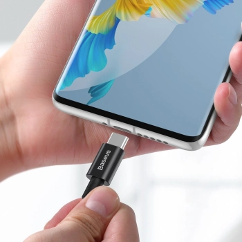  Superior kabel przewód USB-C USB-C Quick Charge FCP 100W 5A 20V 1m czarny - zdj. dodatkowe 8