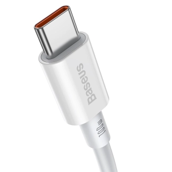  Superior kabel przewód USB-C USB-C Quick Charge FCP 100W 5A 20V 2m biały - zdj. dodatkowe 1
