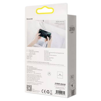  Legendary kątowy kabel przewód dla graczy USB USB-C 66W 2m niebieski - zdj. dodatkowe 5