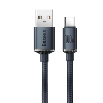  Kabel przewód do szybkiego ładowania i transferu danych USB USB-C 100W 2m czarny - zdj. dodatkowe 1