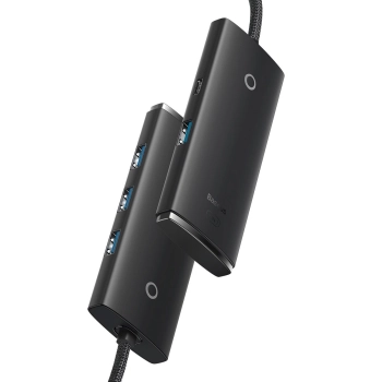  Lite Series przejściówka HUB USB-C 4x USB 3.0 25cm czarny - zdj. dodatkowe 6