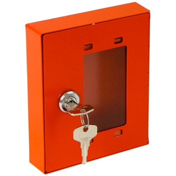  Szafka kasetka z szybką na klucz ewakuacyjny awaryjny 15x12x3cm czerwona - zdj. dodatkowe 1