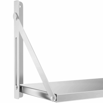  Półka ścienna gastronomiczna składana ze stali nierdzewnej do 40 kg 120 x 30 cm - zdj. dodatkowe 2