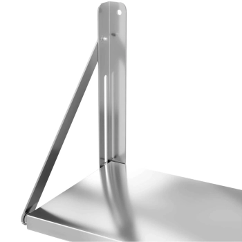  Półka ścienna gastronomiczna składana ze stali nierdzewnej do 40 kg 120 x 30 cm - zdj. dodatkowe 3