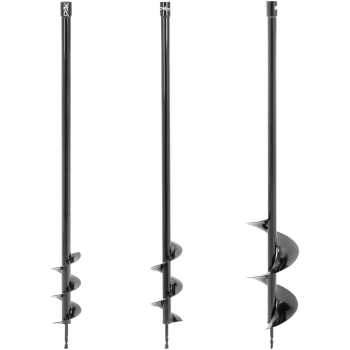  Wiertnica świder ręczny do ziemi 3 wiertła śr. 80 mm 100 mm 150 mm gł. do 100 cm - zdj. dodatkowe 4