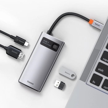  4w1 wielofunkcyjny HUB Metal Gleam USB-C do USB-C Power Delivery HDMI USB 3.2 USB 2.0 - zdj. dodatkowe 8