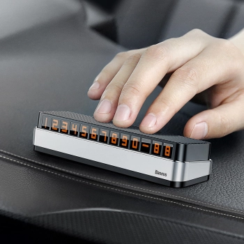  Tabliczka parkingowa z numerem telefonu Moonlight Box Series - srebrny - zdj. dodatkowe 5