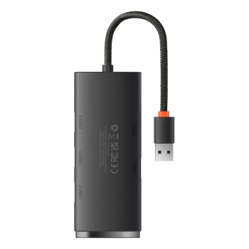 Rozdzielacz HUB 4-Portowy Lite Series USB-A do 4x USB-A 3.0 przewód 25cm - czarny - zdj. dodatkowe 1