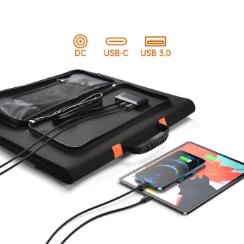  Ładowarka solarna słoneczna turystyczna na kemping składana 120W - zdj. dodatkowe 4