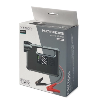  4w1 Rozruch auta Jump Starter + powerbank 8000mAh + kompresor + latarka LED - czarny - zdj. dodatkowe 4