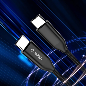  Kabel przewód do ładowania i transmisji danych USB-C 2m - czarny - zdj. dodatkowe 4