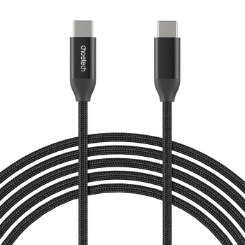  Kabel przewód do ładowania i transmisji danych USB-C 1m - czarny - zdj. dodatkowe 1