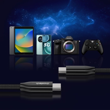  Kabel przewód do ładowania i transmisji danych USB-C 1m - czarny - zdj. dodatkowe 5