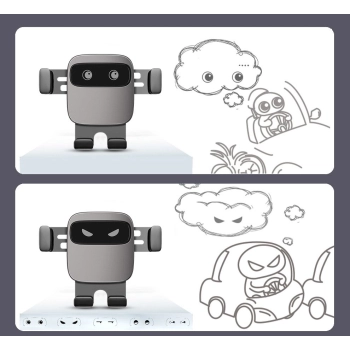  Grawitacyjny uchwyt samochodowy na telefon na kratkę nawiew Cube czarny - zdj. dodatkowe 8