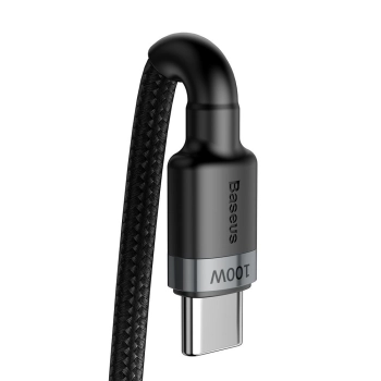  Cafule nylonowy kabel przewód USB-C Power Delivery 2.0 100W 20V 5A 2m szary - zdj. dodatkowe 1