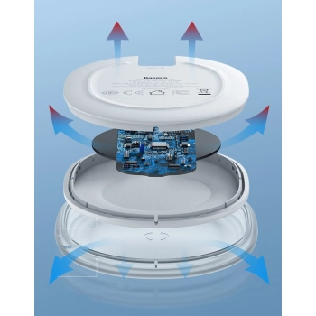  Bezprzewodowa ładowarka Jelly Qi 15W do telefonu słuchawek + kabel USB - USB-C czarny - zdj. dodatkowe 10