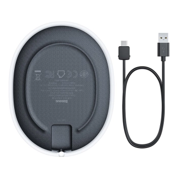  Bezprzewodowa ładowarka Jelly Qi 15W do telefonu słuchawek + kabel USB - USB-C czarny - zdj. dodatkowe 2