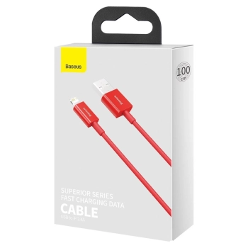  Superior kabel przewód do Iphone USB - Lightning 2.4A 1m czerwony - zdj. dodatkowe 4
