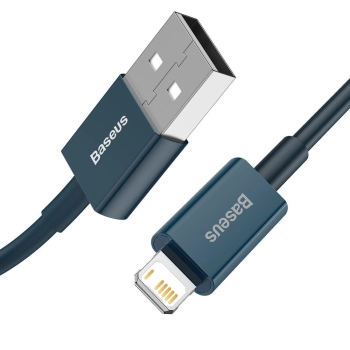  Superior kabel przewód do Iphone USB - Lightning 2.4A 1m niebieski - zdj. dodatkowe 3