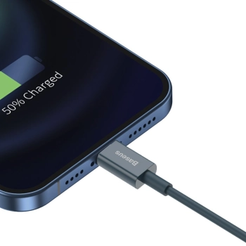  Superior kabel przewód do Iphone USB - Lightning 2.4A 1m niebieski - zdj. dodatkowe 8