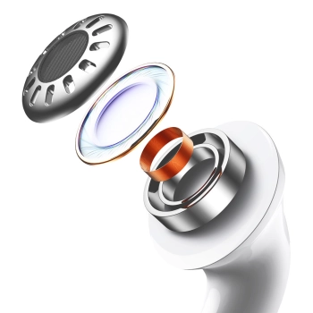  Bezprzewodowe słuchawki W3 Bluetooth 5.0 TWS dokanałowe wodoodporne IP55 biały - zdj. dodatkowe 7