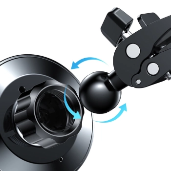  Samochodowy uchwyt magnetyczny indukcyjna ładowarka Qi 15W MagSafe do iPhone czarny - zdj. dodatkowe 7