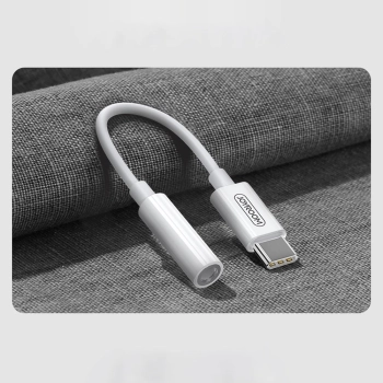  Adapter przejściówka do słuchawek 3.5 mm mini jack żeński - USB-C męski biały - zdj. dodatkowe 1