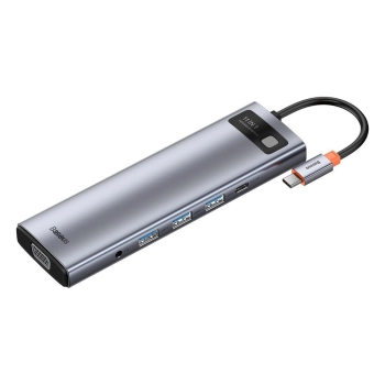  Wielofunkcyjny HUB replikator portów USB-C Metal Gleam 11w1 szary - zdj. dodatkowe 10