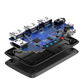  Przełącznik rozdzielacz splitter switch HDMI - 3x HDMI 4K 30Hz czarny - zdj. dodatkowe 3