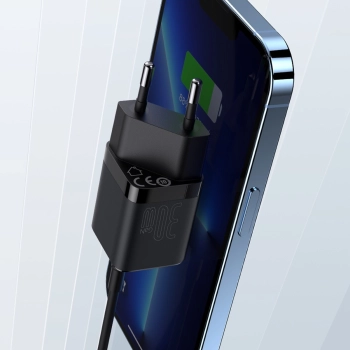  GaN3 szybka ładowarka sieciowa do telefonu tabletu 30W czarny - zdj. dodatkowe 8