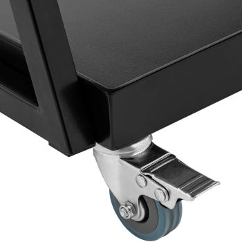  Wózek pomocnik kosmetyczny fryzjerski 1 szuflada 3 półki 55 x 39 x 90 cm - czarny - zdj. dodatkowe 4