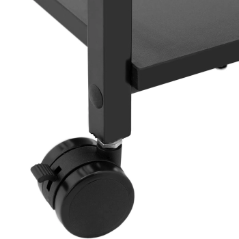  Wózek pomocnik kosmetyczny fryzjerski 1 szuflada 3 półki 47 x 33 x 84 cm - czarny - zdj. dodatkowe 4