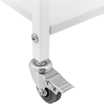  Wózek pomocnik kosmetyczny 1 szuflada 3 półki do 80 kg 54 x 38 x 90 cm - biały - zdj. dodatkowe 4