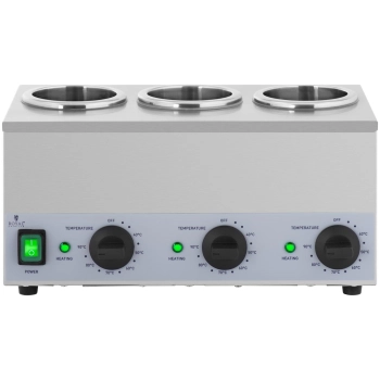  Podgrzewacz do butelek sosów na ciepło potrójny 3 strefy podgrzewania 3x1L - zdj. dodatkowe 5