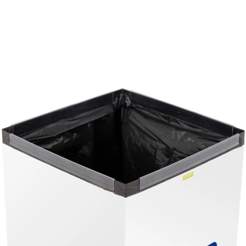  Kosz pojemnik stalowy do segregacji śmieci odpadów papieru 30.5x30.5x70cm 60L - zdj. dodatkowe 3