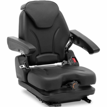  Siedzenie fotel regulowany z podłokietnikami i pasem do ciągnika siedzisko 46x46cm - zdj. dodatkowe 1