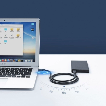  Kabel przewód USB 3.0 2m szary - zdj. dodatkowe 1