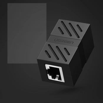  Złączka sieciowa łącznik kabli sieciowych Ethernet RJ45 10Gbps czarny - zdj. dodatkowe 10