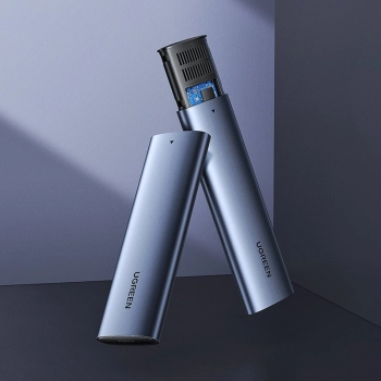  Kieszeń obudowa na dysk SSD M.2 SuperSpeed 10Gbps + kabel USB-C 0.5m szary - zdj. dodatkowe 1