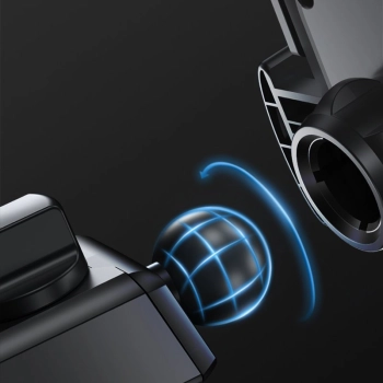  Uchwyt na telefon z teleskopowym wysuwanym ramieniem na deskę rozdzielczą i szybę czarny - zdj. dodatkowe 3