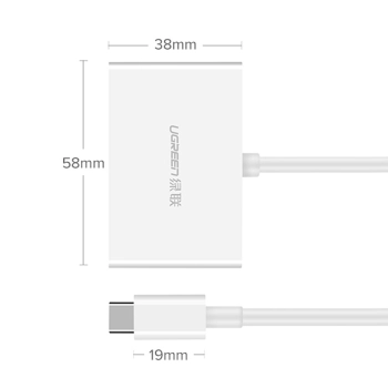  Przejściówka adapter konwerter video USB-C - HDMI VGA biały - zdj. dodatkowe 9
