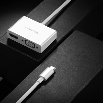  Przejściówka adapter konwerter video USB-C - HDMI VGA biały - zdj. dodatkowe 7