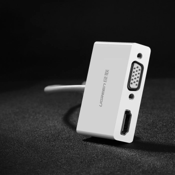  Przejściówka adapter konwerter video USB-C - HDMI VGA biały - zdj. dodatkowe 8