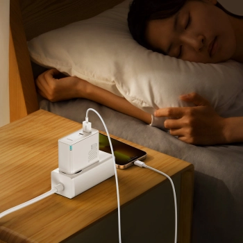  Szybka uniwersalna ładowarka sieciowa GaN5 Pro USB-C USB 100W PD QC AFC biały - zdj. dodatkowe 9