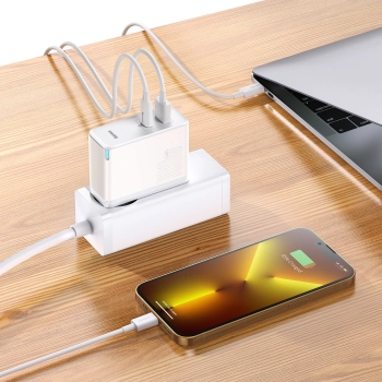  Szybka uniwersalna ładowarka sieciowa GaN5 Pro USB-C USB 100W PD QC AFC biały - zdj. dodatkowe 10