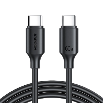 Kabel przewód USB-C - USB-C 480Mb/s 60W 1m czarny - zdj. dodatkowe 1