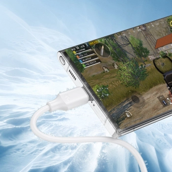  Kabel przewód USB-C - USB-C 480Mb/s 60W 1m biały - zdj. dodatkowe 6