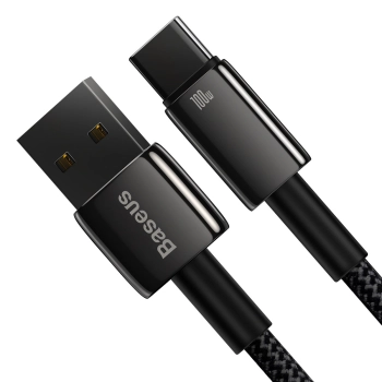  Mocny przewód kabel Tungsten Gold USB - USB-C 480Mb/s 100W 2m czarny - zdj. dodatkowe 3